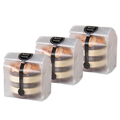 Small Bakery Bread Packaging Bag with Window Moisture Proof Customized and Stand Up Pouch