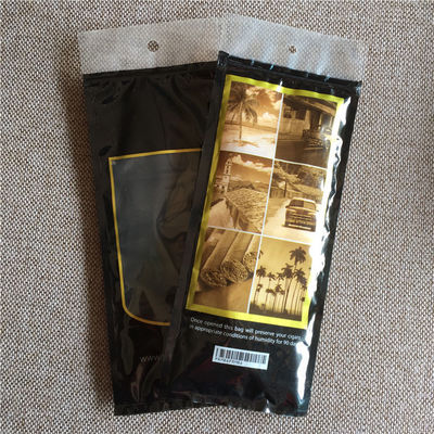 Gravnre Printing Stand Up Pouch Custom Zip Lock Cigar Bags for Moisturizing Cigars