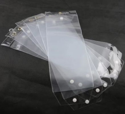 Transparent Pvc Bag Hair Extension Plastic Packaging With Logo Customized For Cosmetic