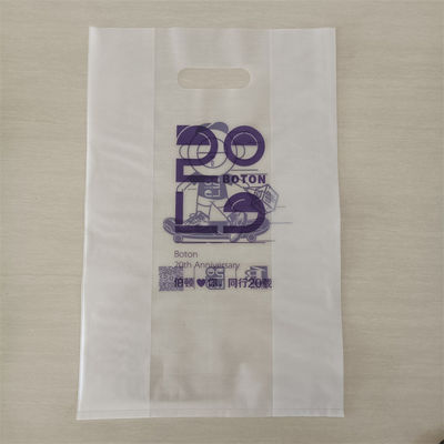 Transparent Handle Bag Hdpe Plastic Bag Die Cut Polybag ODM/OEM Printed Shopping Bags