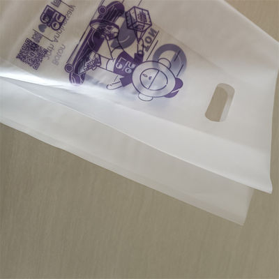 Transparent Handle Bag Hdpe Plastic Bag Die Cut Polybag ODM/OEM Printed Shopping Bags