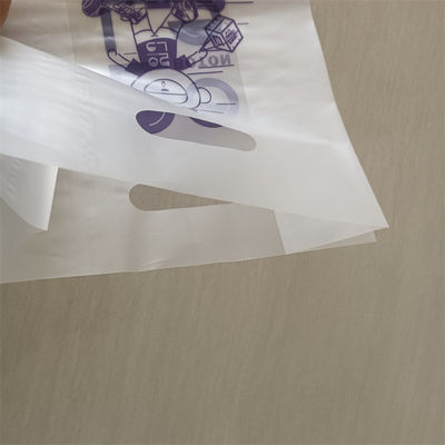 Transparent Handle Bag Hdpe Plastic Bag Die Cut Polybag ODM/OEM Printed Shopping Bags