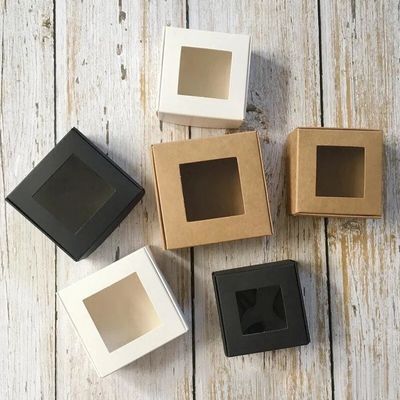 Square Transparent Craft Paper Accessory White Card Present Gift Direct and Hot Stamping