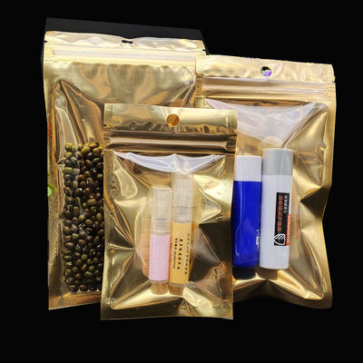 Laminated Multiple Layer Plastic Aluminum Foil Bag Zip Lock Mylar Bag 0.08MM Thickness