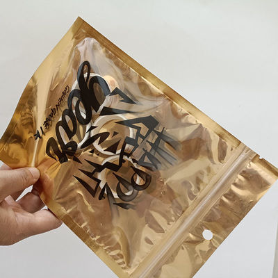 Laminated Multiple Layer Plastic Aluminum Foil Bag Zip Lock Mylar Bag 0.08MM Thickness