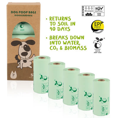 PBAT PLA Corn Starch Vest Style Bag for Compostable Trash in Aseptic Environments