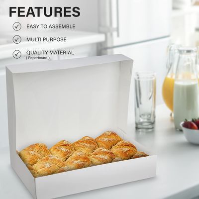Annual Production Cake Box Cross Broader White Card Packaging for Household Products