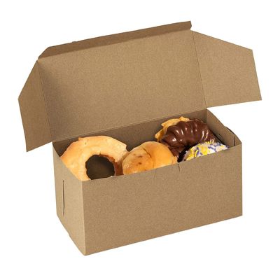 Hand Length Handle Bump Process Cake Box for Western Snacks and Bakery Packaging