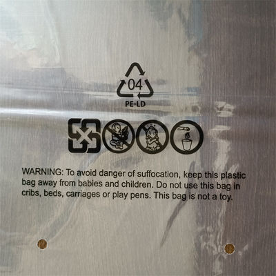 Foil Stamping Surface Finish Heat Sealed Polybag for Aseptic Custom Printed Packaging