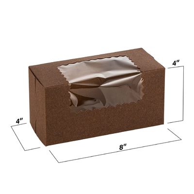 Hand Length Handle Bump Process Cake Box for Western Snacks and Bakery Packaging