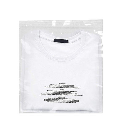 Secure Zipper Closure Custom Logo Print Polybags for Suffocation Warning and Security