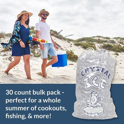Freezer Plastic Ice Cube Plastic Bag Customized Durable Reusable Mercantile 10 Lb Bags