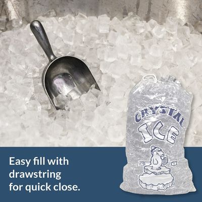 Freezer Plastic Ice Cube Plastic Bag Customized Durable Reusable Mercantile 10 Lb Bags