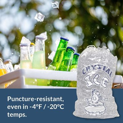 Freezer Plastic Ice Cube Plastic Bag Customized Durable Reusable Mercantile 10 Lb Bags