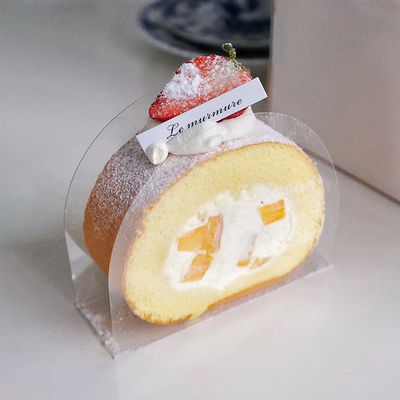 Food Level PET Film Material Transparent Bread Cake Box for Small Wedding Pastry