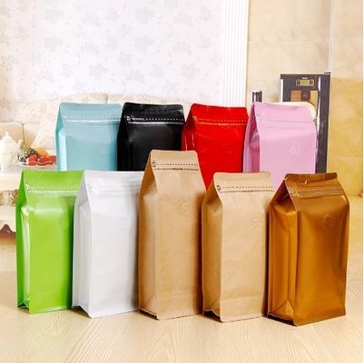 Customized Kraft Paper Coffee Valve Bags With Zip Lock and Valve for Products in 2023