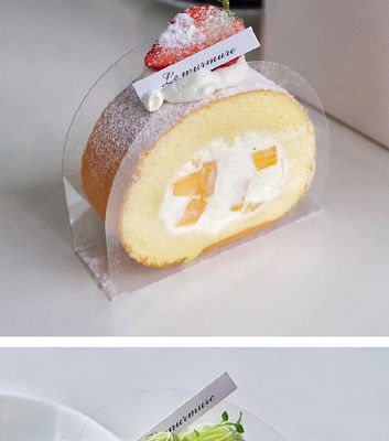 Food Level PET Film Material Transparent Bread Cake Box for Small Wedding Pastry