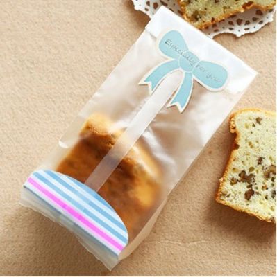 Small Bakery Bread Packaging Bag with Window Moisture Proof Customized and Stand Up Pouch