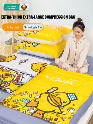 Convenient Foldable Blanket Storage Bag for Travel and Home Organization PVC Material
