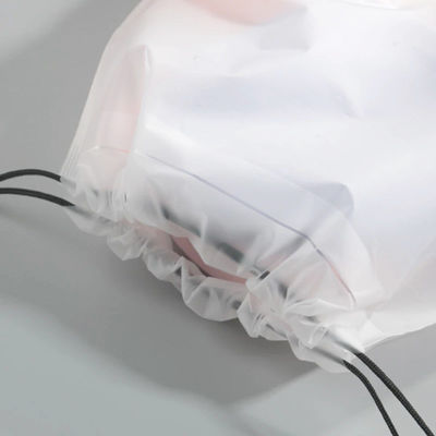 Poly Drawstring Bag EVA Frosted Plastic Drawstring Storage Bag for Clothing Custom Logo