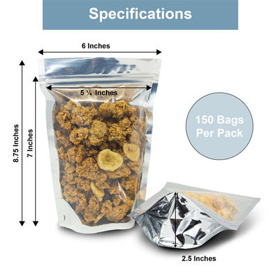 Convenient 6x9 Inch Smell Proof Zipper Bag for Other Food Storage in Mylar Material