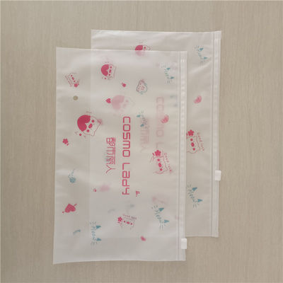 Custom Logo Clothing Packaging Zipper Bag For Reusable Frosted Garment Plastic
