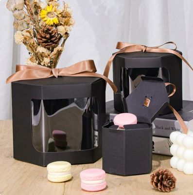 Elegant Personalized White Square 4 6 8 10 12 14 Inch Window Loaf Wedding Birthday Loaf Cake Boxes
