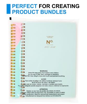 Waterproof Shipping Ziplock Clear Biodegradable Hoodie Packaging Custom Poly T-Shirts