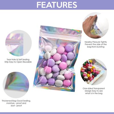 Gravure Printing Rainbow Packaging for 5 Gallon Smell Proof Aluminium Foil Candy Bag