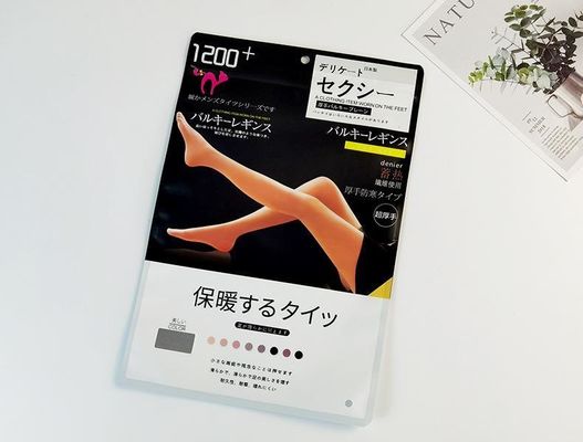 Waterproof Self Sealing Zipper Packaging Bag for Silk Stockings Bareleg Tights Sock