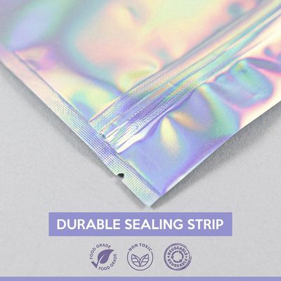 Gravure Printing Rainbow Packaging for 5 Gallon Smell Proof Aluminium Foil Candy Bag