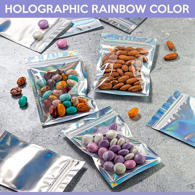 Gravure Printing Rainbow Packaging for 5 Gallon Smell Proof Aluminium Foil Candy Bag