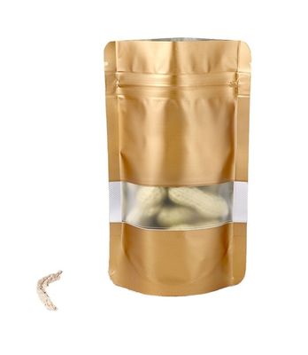 Matte Finish Ziplock Package for Dried Fruit Stand Up Pouch Kraft Bag