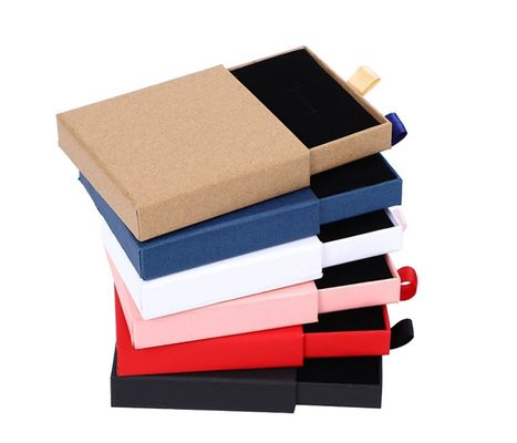 Recyclable Paper Board Custom Jewelry Box with Luxury Drawer and Exquisite Design