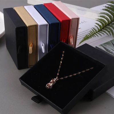Recyclable Paper Board Custom Jewelry Box with Luxury Drawer and Exquisite Design