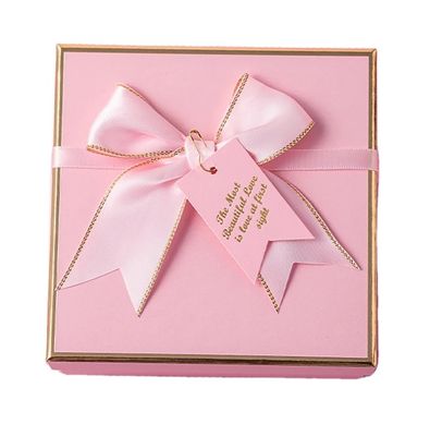 Luxury Pink Magnet Cover Dress Carton With Folding Magnetic Seal Gift Box