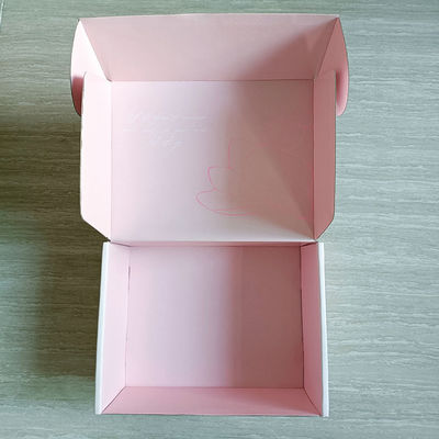 Custom Order Pink Cardboard Paper Postal Boxes for Environmentally Friendly Packaging