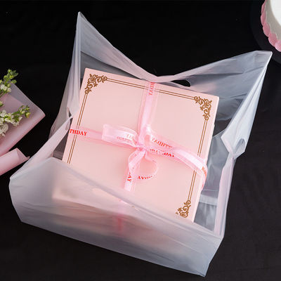 Plastic Material Structure Custom Size Accepted Tote Bag for Salad Baking Packaging