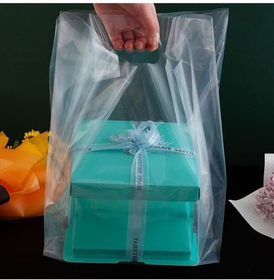 Plastic Material Structure Custom Size Accepted Tote Bag for Salad Baking Packaging