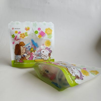 Food Grade Material Zip Lock Heat Seal Bags Stand Up Transparent Sac Plastique Packaging