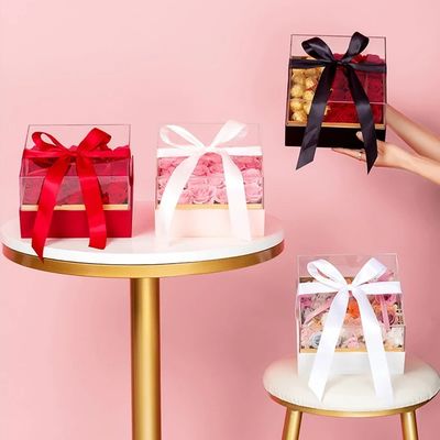 Valentine's Day and Mother's Day Gift Custom Heart-Shaped Flower Box with Rigid Boxes