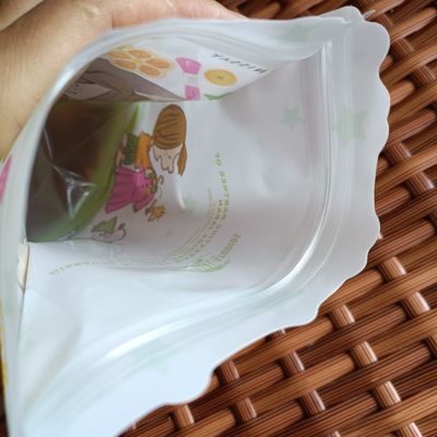 Food Grade Material Zip Lock Heat Seal Bags Stand Up Transparent Sac Plastique Packaging