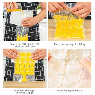 PE Material Structure Transparent Custom Disposable Ice Cube Plastic Packaging Bags