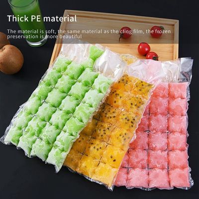PE Material Structure Transparent Custom Disposable Ice Cube Plastic Packaging Bags