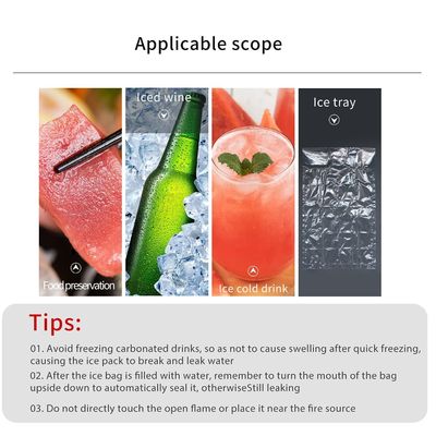 PE Material Structure Transparent Custom Disposable Ice Cube Plastic Packaging Bags