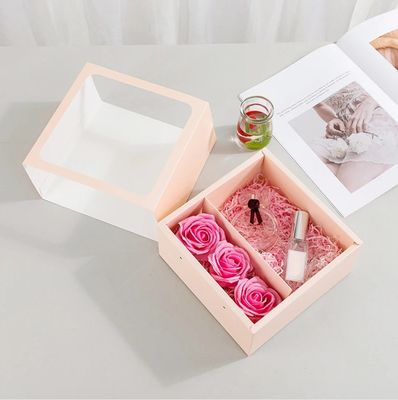 Elegant Paper Packaging Boxes for Square Flower Bouquet Gift Elegant