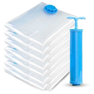 PE Plastic Vacuum Compression Bag for Quilts Clothes and Travel Spot Air Suction Valve