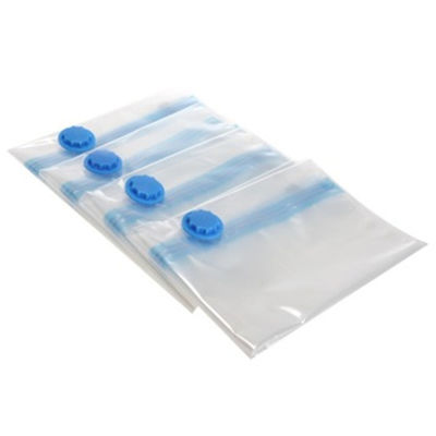 PE Plastic Vacuum Compression Bag for Quilts Clothes and Travel Spot Air Suction Valve