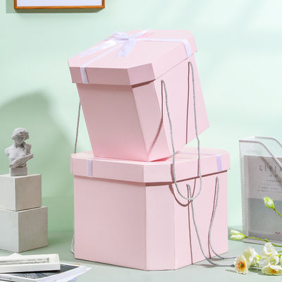 Square Novelty Ribbon Birthday Gift Box Packing Box Paper Gift for Customized Logo Size