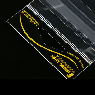 Transparent Header Card Cellophane Self Adhesive Packing OPP Bag for Fishing Hooks